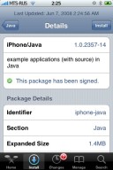 Select IPhone/Java