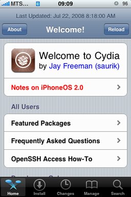 cydia20 1 Java для IPhone / IPhone 3G прошивки 2.0 есть