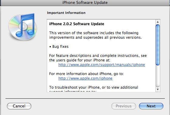 202 iPhones firmware 2.0.2 is out