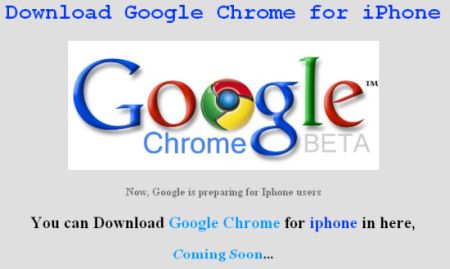 chrome Google Chrome for iPhone