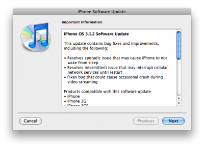 firmware 312 400x291 Apple released firmware 3.1.2 for iPhone and iPod Touch