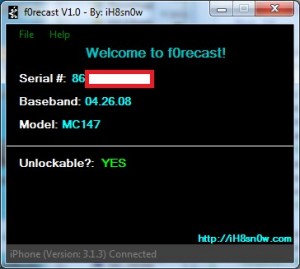f0recast 2 300x269 f0recast utility will determine if your iPhone is jailbreakable