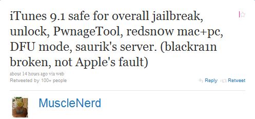  Выпущен BlackRa1n фикс для iTunes 9.1