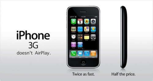doesnt airplay1 500x265 AirPlay больше не доступен на iPhone 3G