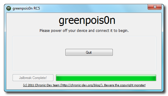 greenpois0n win 11 Пошаговая инструкция: отвязанный джейлбрейк iOS 4.2.1 на iPhone, iPod или iPad с помощью Greenpois0n для Windows